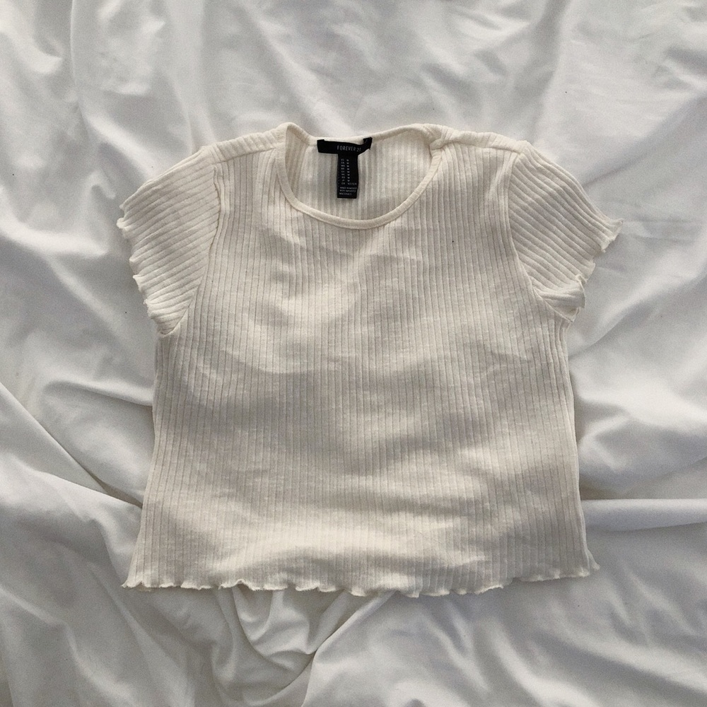 Ribbed crop top